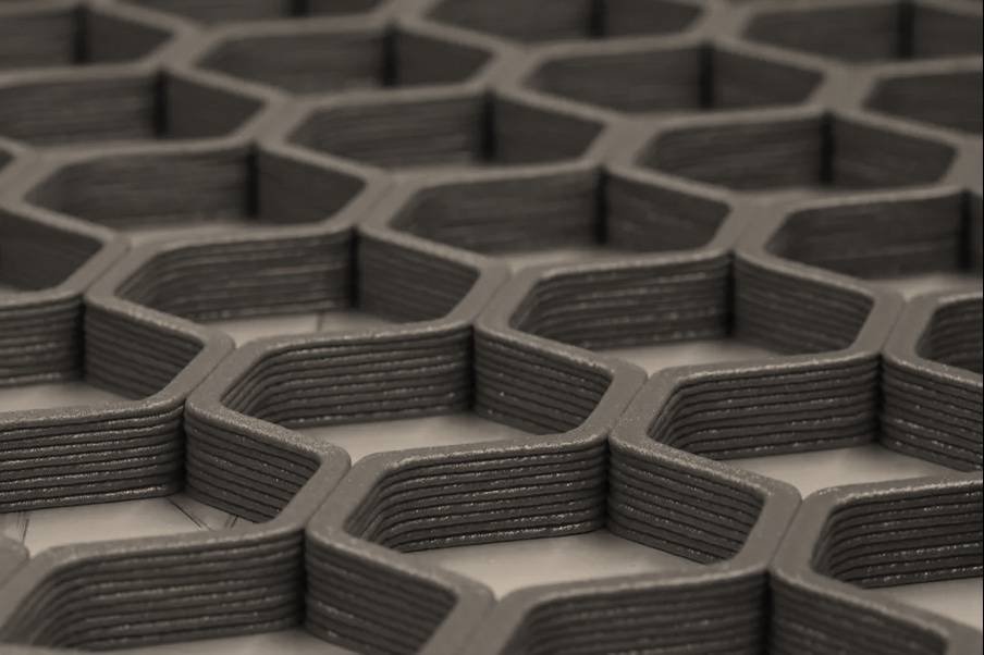 Engineered honeycomb infill of a printed part